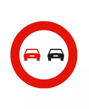 señal prohibido adelantar alquiler