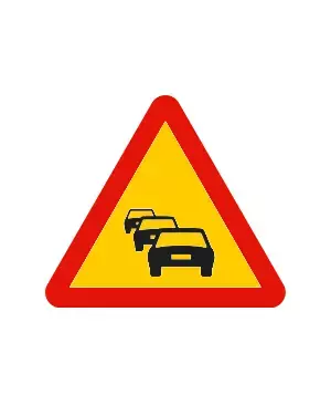 Alquiler Señal obra triangular congestión/retención 70 cm. TP-31 Gomez Oviedo