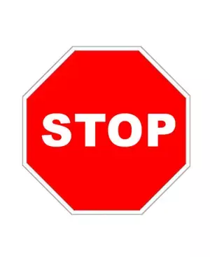 Alquiler Señal octogonal STOP 60 cm. R-2 Gomez Oviedo