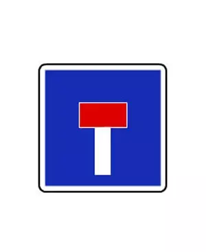 Alquiler Señal rectangular calzada sin salida 60 cm. S-15 Gomez Oviedo