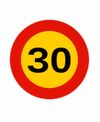 alquiler señal de obra velocidad maxima 30 km/h