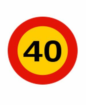 alquiler señal de obra velocidad maxima 40 km/h