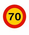 alquiler señal de obra velocidad maxima 70 km/h
